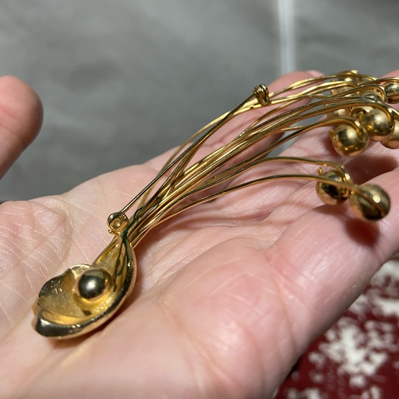 Vintage Gold Tone Art Deco Brooch - Picture 6 of 6